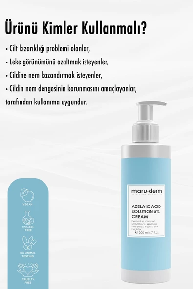 Maru.Derm Maruderm Azelaik Asit %5 Cilt Bakım Kremi 200 Ml - 3