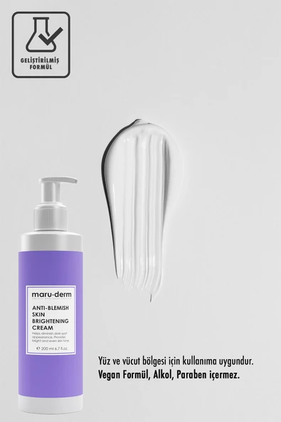 Maru.Derm Maruderm Leke Karşıtı Cilt Beyazlatıcı Bakım Kremi 200 ml
