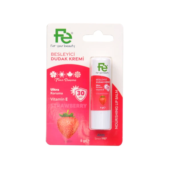 Fe Lip Balm Çilekli E Vitaminli