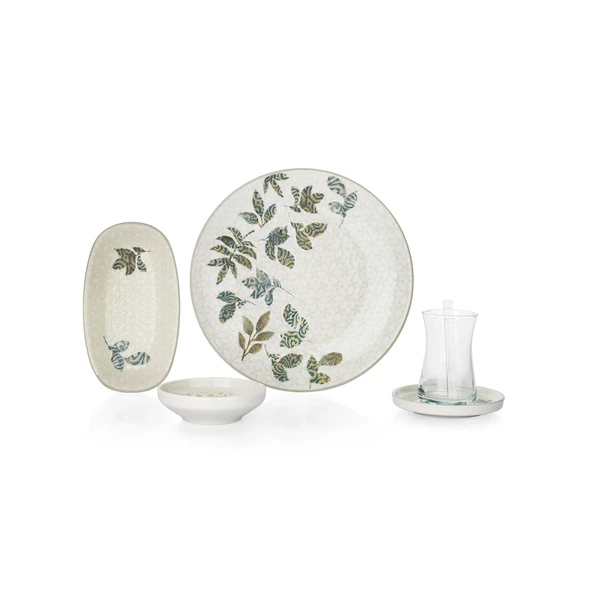 Schafer Emely Kahvaltı Takımı 32 Parça-Yeşil