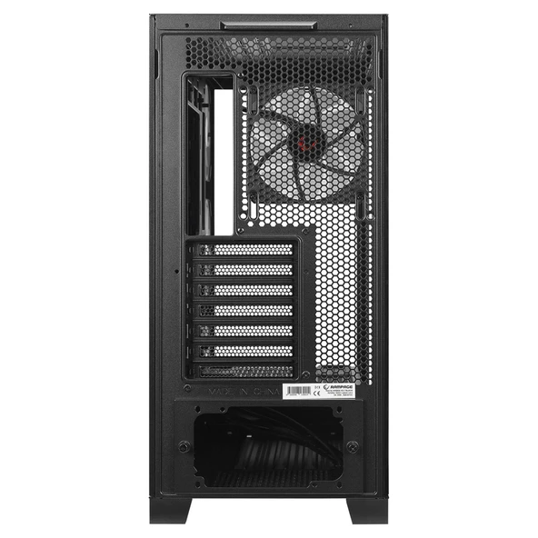 Rampage HYDRA V2 4*ARGB Fan+Hub Temperli Cam E-ATX Exclusive Siyah Oyuncu Kasası - 5