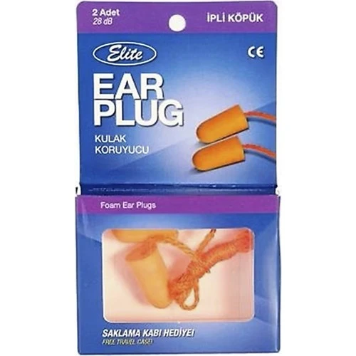 Elite Ear Plug İpli Köpük Kulak Tıkacı