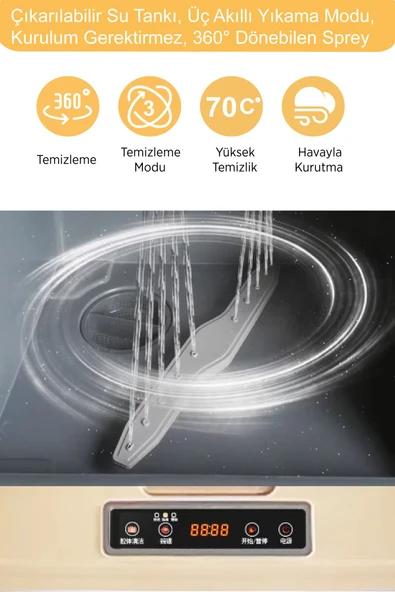 kochler Küçük Alan Uyumlu Pratik Bulaşık Makinesi – Tiny House ve Karavanlar İçin İdeal - 4