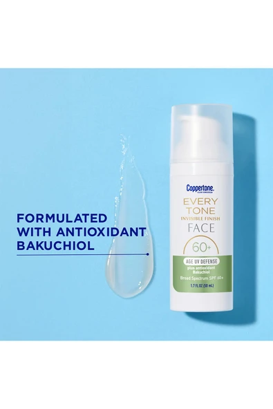 Coppertone Every Tone SPF60+ Age UV Defense Şeffaf Yüz Güneş Kremi 50ML - 6