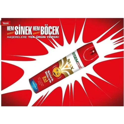 Esemmat Max 2Si1 Sinek & Böcek Kovucu Sprey 300Ml - 2