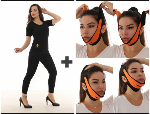 Termal Unisex Sauna Fermuarlı  Takım Ve Tayt  Terleme Zayıflama Kıyafeti  + Gıdı Toparlayıcı Korse