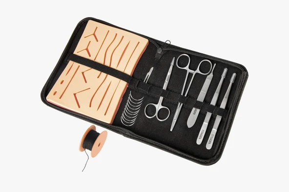 VZN SÜTÜRLÜ SET -DİKİŞ ATMA EĞİTİM SETİ-SİLİKON PAD Lİ - 2