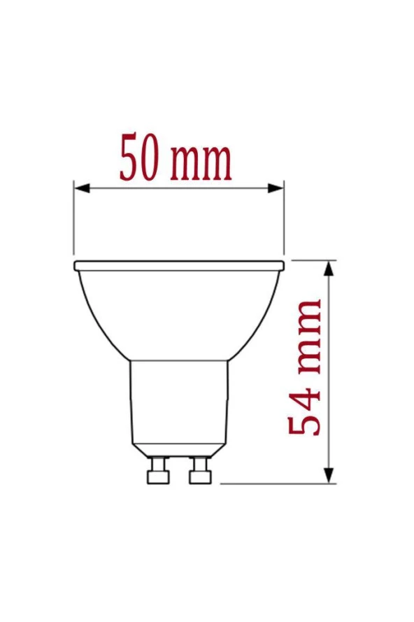 Philips 4W (50W) Işığı Kısılabilir Çanak Ampul Gün Işığı 4000K - Resim 2