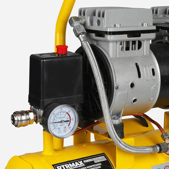 Rtrmax Rtm730 Sessiz Hava Kompresörü 9 Lt - 4