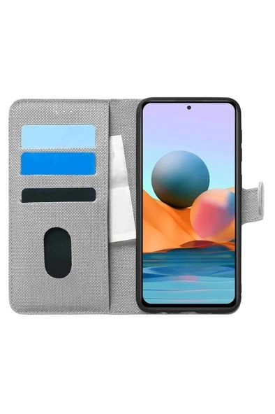 Apple iPhone 7 - iPhone 8 Uyumlu Kart ve Para Bölmeli Standlı Cüzdanlı Kılıf - Gri - 3