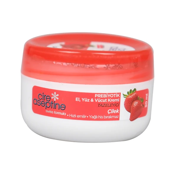 Cire Aseptine Soft Krem Mini Çilek Ozlu Kavanoz 30Ml
