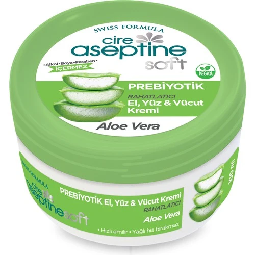 Cıre Aseptine Soft Krem Aloe Vera Özlü Kavanoz 100Ml