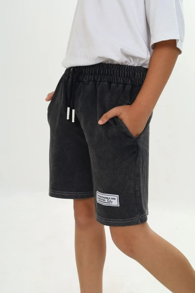 Toontoy Erkek Çocuk Yıkamalı Şort - 3