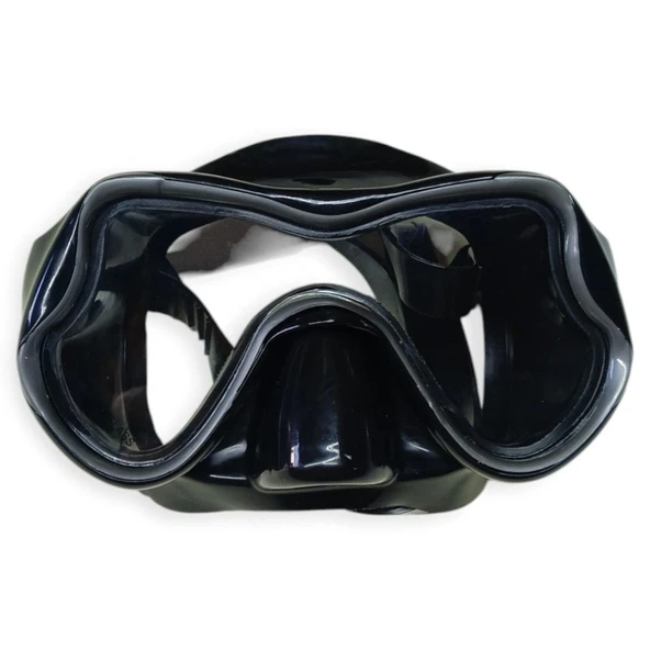 Star Diving Temper Camlı Dalış Maskesi Yetişkin - 51709-SİYAH - 2
