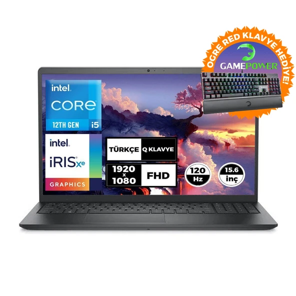 DELL VOSTRO 3520 i5-1235U 16GB 1TB SSD Fdos 15.6"FHD Laptop + Klavye N1611PVNB3520U 037 - 2