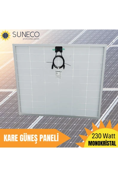 230w Watt Half-cut Monokristal Solar Kare Güneş Paneli A Sınıf Karavan 205 W - 2