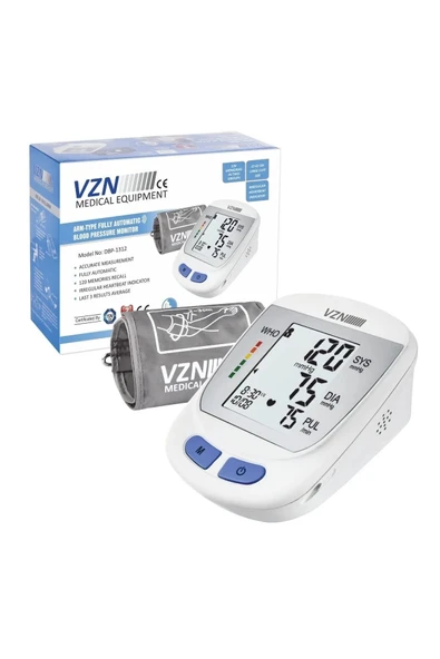 VZN Türkçe Konuşan Dijital Kol Tipi Tansiyon Aleti - Geniş Manşetli LCD Ekran Otomatik Ölçüm - 4