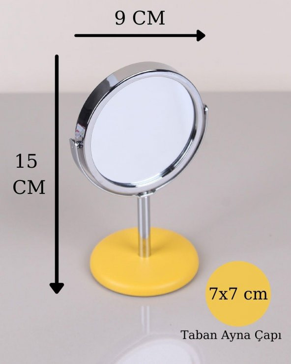 Emoji Mini Boy Ayaklı Makyaj Aynası 15 Cm - 2