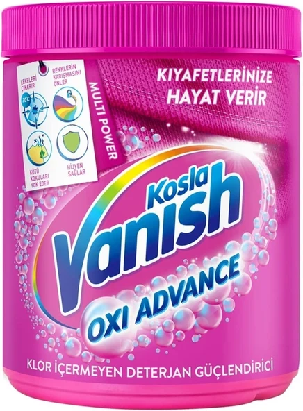 Vanish Kosla Multipower Renkliler için Leke Çıkarıcı ve Çamaşır Deterjanı Güçlendirici Toz 400 gr