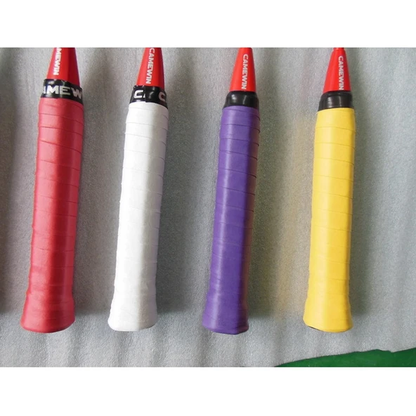 CAMEWIN Tenis Raketi PU Overgrip Kaymaz Ter Emici Yumuşak Sarma Bant Rastgele Renk - 3