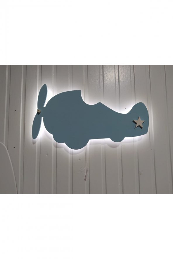 Uçak Şeklinde Bebek Odası Aydınlatması - 2