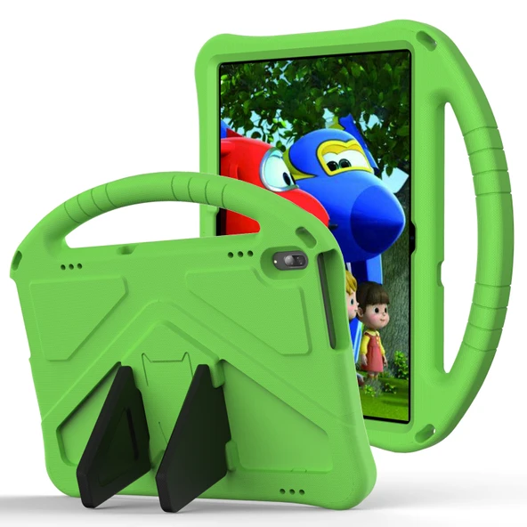 Lenovo Tab P10 TB X705F L Yeşil EVA Düz Düşmeye Karşı Koruyucu Kılıf Tutuculu - 2