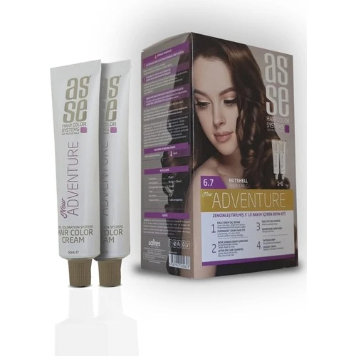 Asse Adventure Set Boya No:6.7 Fındık Kabuğu 50 Ml+50 Ml