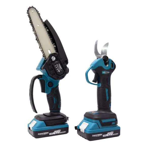 Dal budama ve testere seti 2 bataryalı şarzlı set - Resim 2