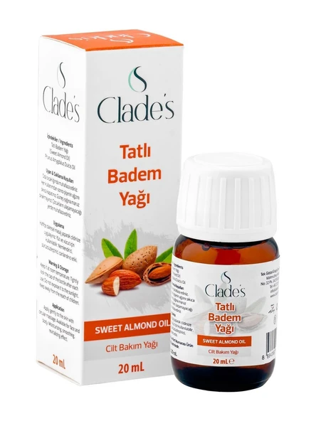 Clade's Tatlı Badem Yağı 20 ml