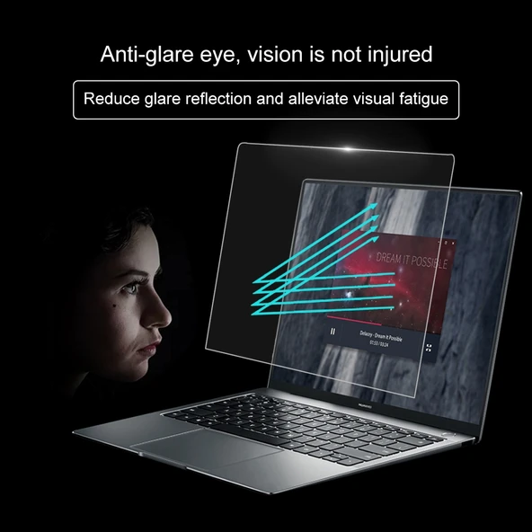Huawei MateBook X Pro 139 inç Tam Ekran 04mm 9H Sertlik Temperli Cam Ekran Koruyucu - 6