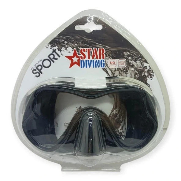 Star Diving Dalış Maskesi Yetişkin - 51704-SİYAH - 4