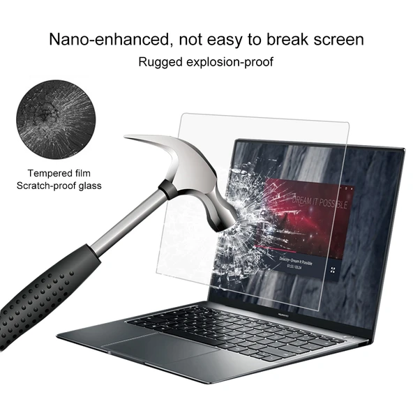 Huawei MateBook X Pro 139 inç Tam Ekran 04mm 9H Sertlik Temperli Cam Ekran Koruyucu - 3