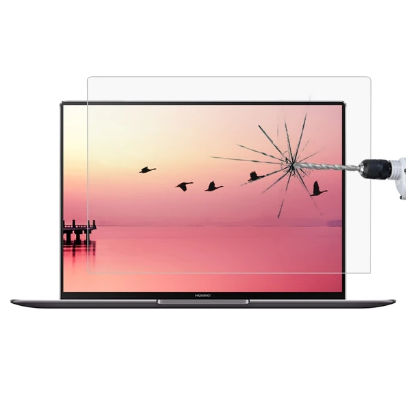 Huawei MateBook X Pro 139 inç Tam Ekran 04mm 9H Sertlik Temperli Cam Ekran Koruyucu