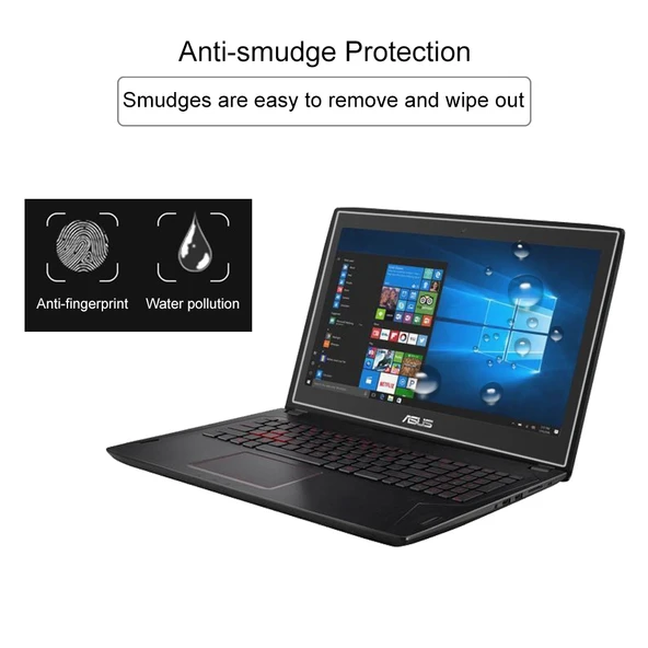 15.6 Inç Evrensel Laptop Ekran HD Temperli Cam Koruyucu Film - 4