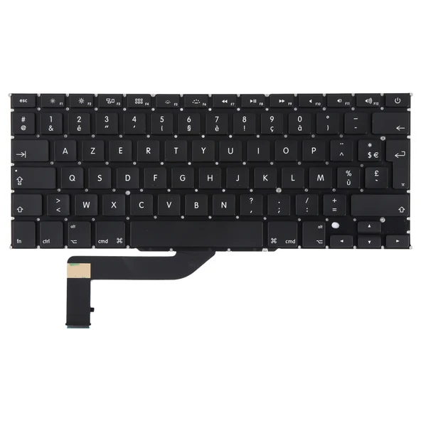 Macbook Pro Retina 15 inç A1398 2012-2015 İngiltere Fransız Versiyonu Klavye - 2