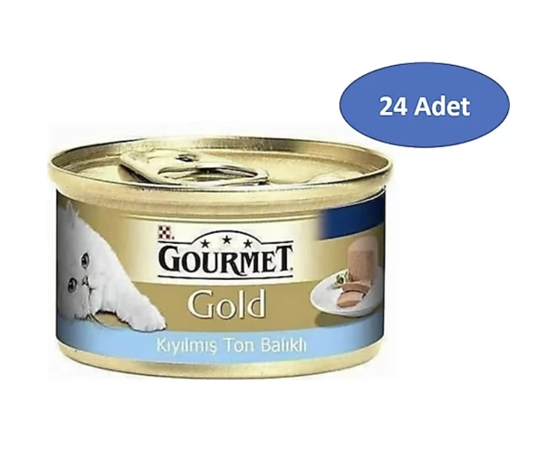 Gourmet Gold Kıyılmış Ton Balıklı Kedi Konservesi 85gr 24 Adet