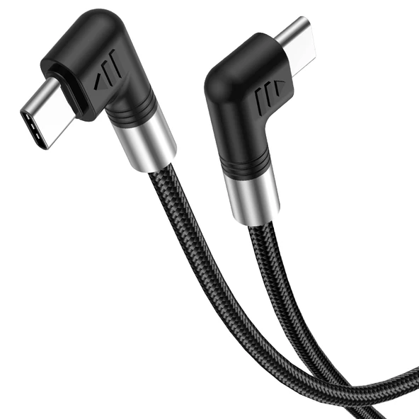 A9 100W USB C Tip C Cift Dirsekli Veri Kablosu 2 Metre - 2
