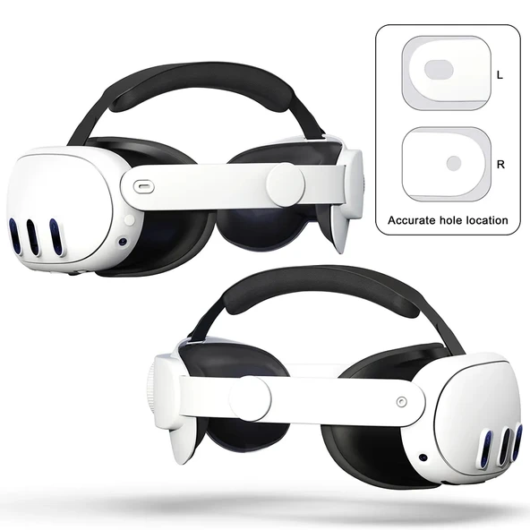 Meta Quest 3 VR Ayarlanabilir Elit Kafa Bandı Siyah - 3
