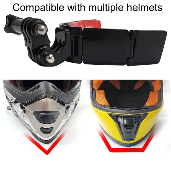 TUYU Motosiklet Entegre Menteşeli Kask Çene Spor Kamera Montaj Aparatı 4 Yapışkanlı - 8