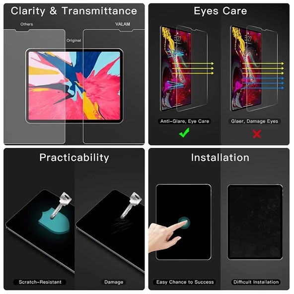 iPad Air 11 2025 2024 Uyumlu Mat Mat Kağıt Hissi Ekran Koruyucu - 7