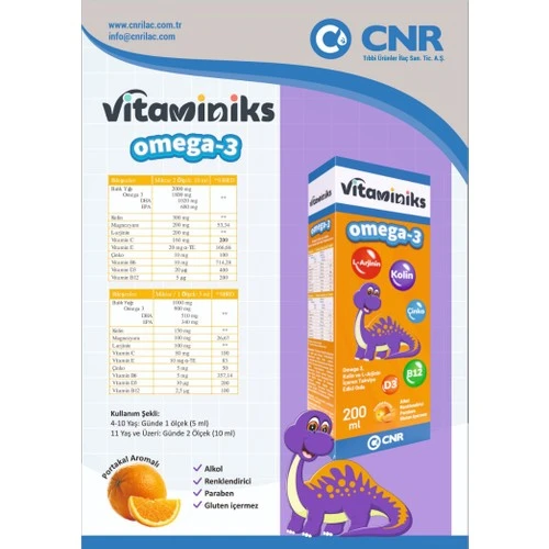 Cnr Vıtamınıks Omega-3 200Ml - 2