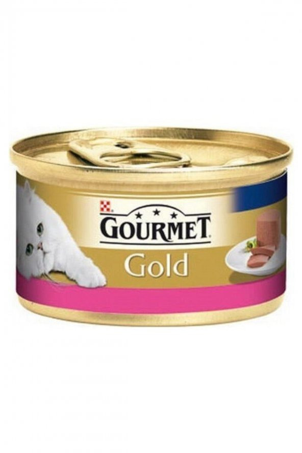 Gourmet Gold Kıyılmış Sığır Etli Konserve Yetişkin Kedi Maması 12 X 85 G