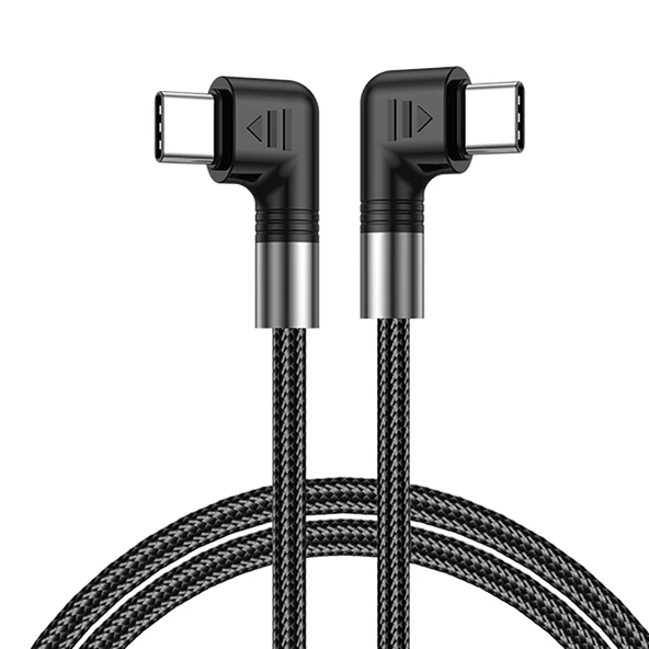 A9 100W USB C Tip C Cift Dirsekli Veri Kablosu 2 Metre