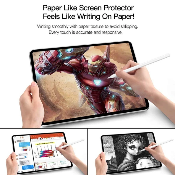 iPad Air 11 2025 2024 Uyumlu Mat Mat Kağıt Hissi Ekran Koruyucu - 10