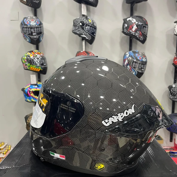 SWAY SW 861 CARBON SNAKE Gloss Full Face - 3