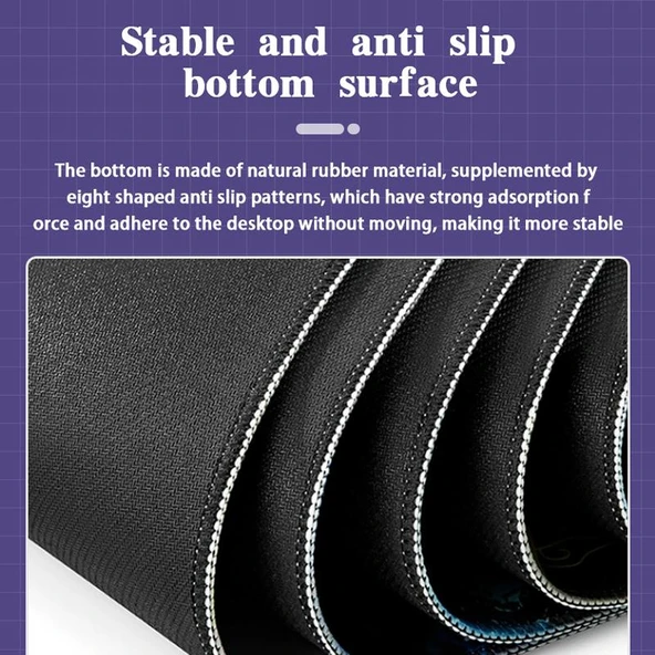 300x800x2mm Kiraz Çiçeği Desenli Kaymaz Kauçuk Mouse Pad - 5