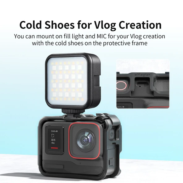 Insta360 Ace Ace Pro ABS Spor Kamera Koruyucu Kafes Çerçeve - 12