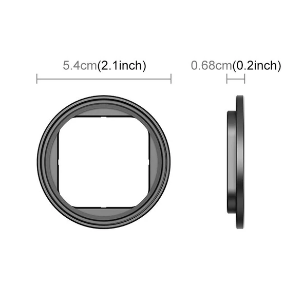 Insta360 Ace Pro 2 Uyumlu Metal Filtre Tutucu Siyah - 4