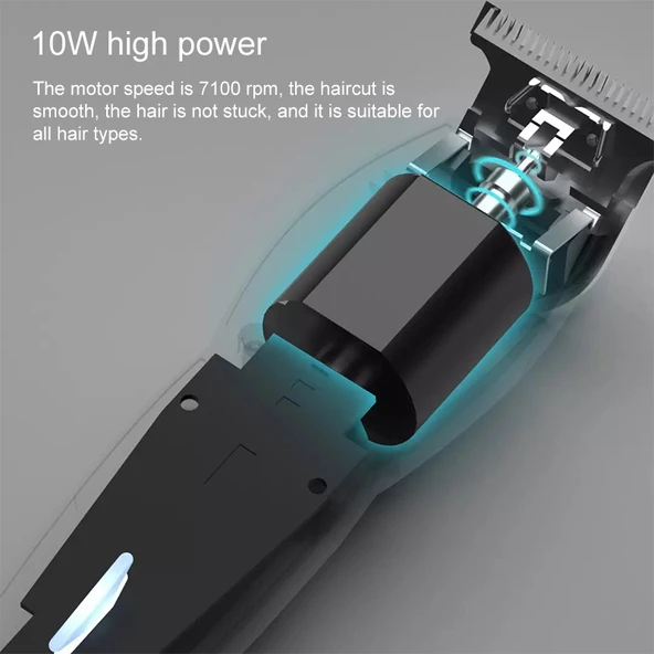 Orijinal Xiaomi Youpin Yingqu Hummingbird Şarjlı Saç Kesme Makinesi Siyah - 4
