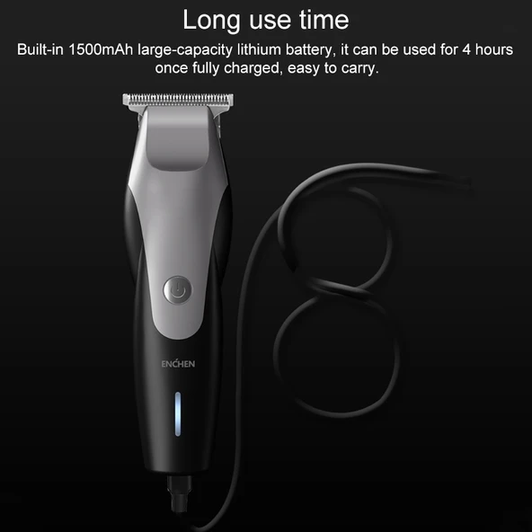 Orijinal Xiaomi Youpin Yingqu Hummingbird Şarjlı Saç Kesme Makinesi Siyah - 7